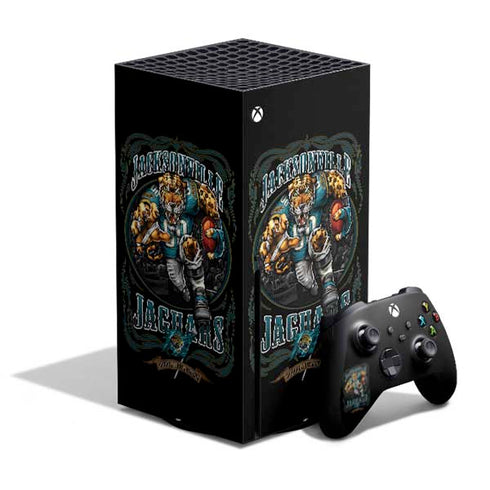 Liquid Blue NFL Jacksonville Jaguars Running Back Xbox Series X Bundle Skin