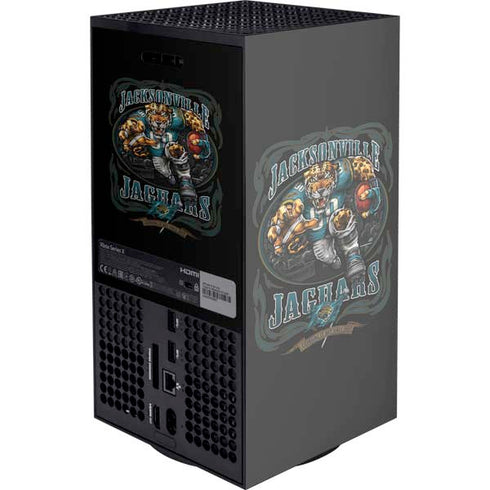Liquid Blue NFL Jacksonville Jaguars Running Back Xbox Series X Console Skin