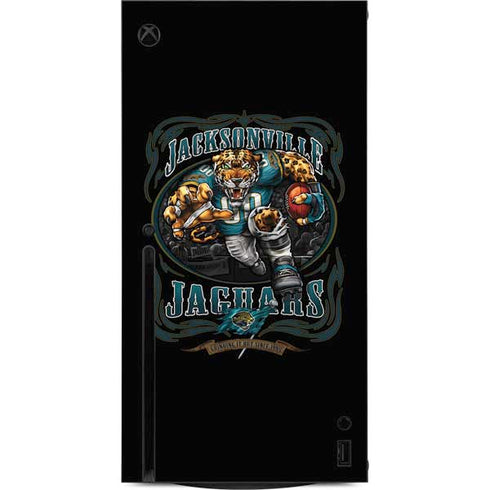 Liquid Blue NFL Jacksonville Jaguars Running Back Xbox Series X Console Skin