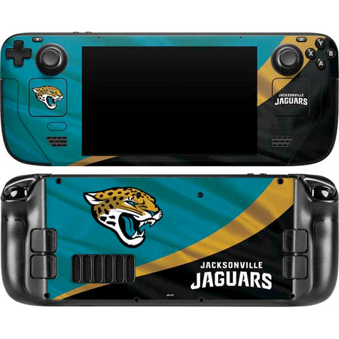 NFL Jacksonville Jaguars Steam Deck Handheld Gaming Computer Skin