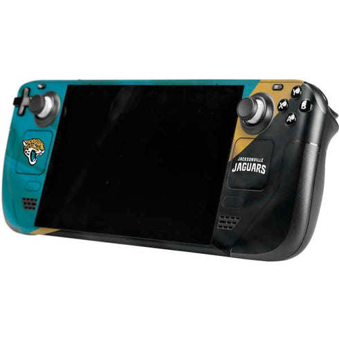NFL Jacksonville Jaguars Steam Deck Handheld Gaming Computer Skin