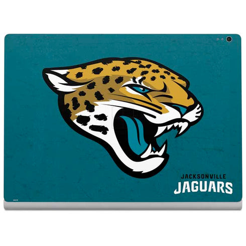 NFL Jacksonville Jaguars Teal Distressed Surface Book 2 13.5in Skin