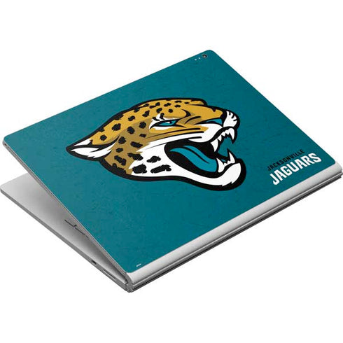 NFL Jacksonville Jaguars Teal Distressed Surface Book Skin