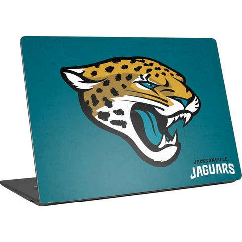 NFL Jacksonville Jaguars Teal Distressed Surface Laptop 4 15in Skin