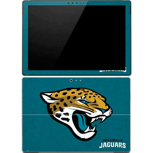 NFL Jacksonville Jaguars Teal Distressed Surface Pro 4 Skin