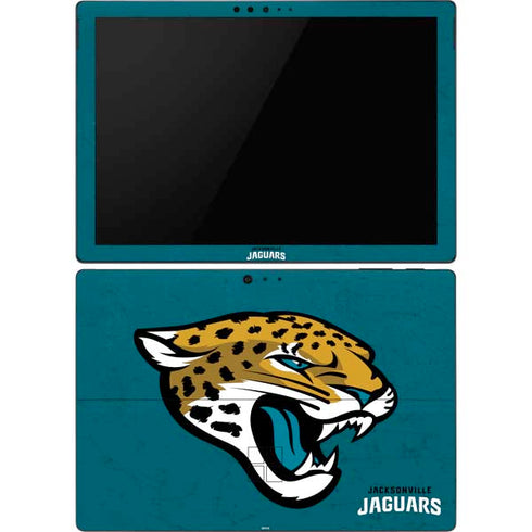NFL Jacksonville Jaguars Teal Distressed Surface Pro 6 Skin