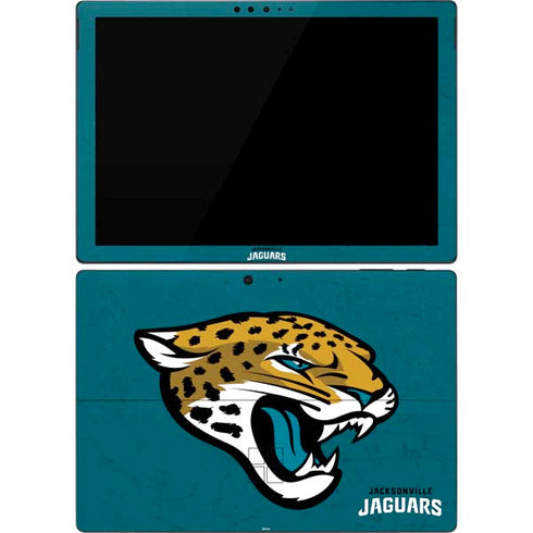 NFL Jacksonville Jaguars Teal Distressed Surface Pro 7 Skin