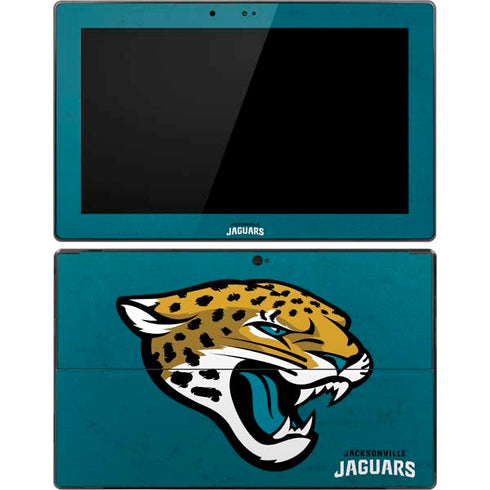 NFL Jacksonville Jaguars Teal Distressed Surface Pro Tablet Skin