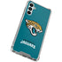 NFL Jacksonville Jaguars Teal Distressed Galaxy A15 5G Clear Case