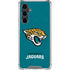 NFL Jacksonville Jaguars Teal Distressed Galaxy S23 FE Clear Case