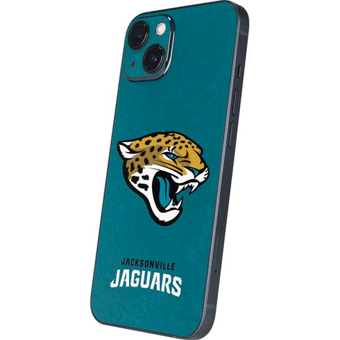 NFL Jacksonville Jaguars Teal Distressed iPhone 15 Skin