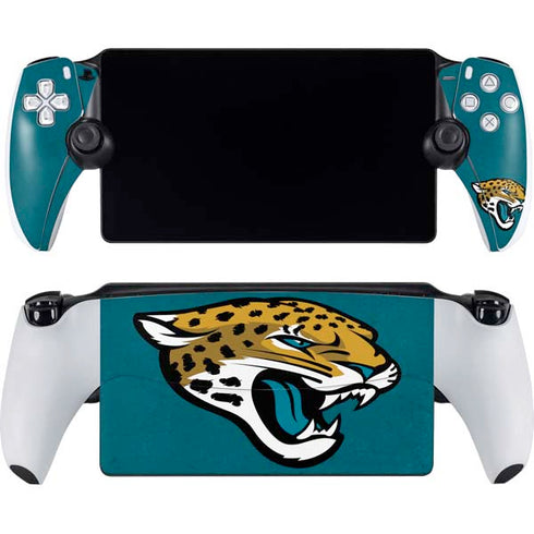 NFL Jacksonville Jaguars Teal Distressed PlayStation Portal Remote Player Skin