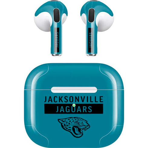 NFL Jacksonville Jaguars Teal Performance Series Apple AirPods (3rd Gen 2021) Skin