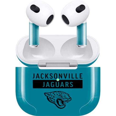 NFL Jacksonville Jaguars Teal Performance Series Apple AirPods (3rd Gen 2021) Skin