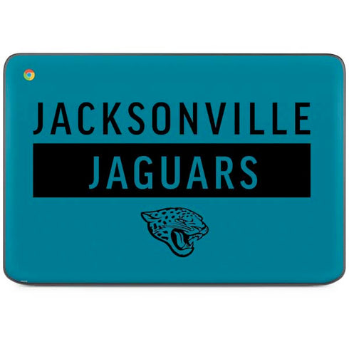 NFL Jacksonville Jaguars Teal Performance Series HP Chromebook Skin