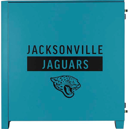 NFL Jacksonville Jaguars Teal Performance Series Corsair 4000D Tempered Glass Mid-Tower ATX Case Skin