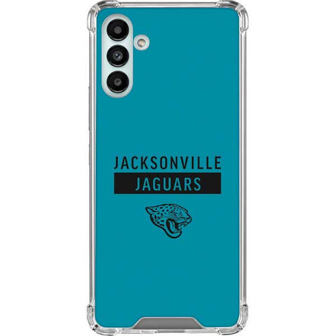 NFL Jacksonville Jaguars Teal Performance Series Galaxy A13 5G Clear Case
