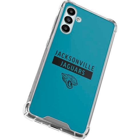 NFL Jacksonville Jaguars Teal Performance Series Galaxy A13 5G Clear Case