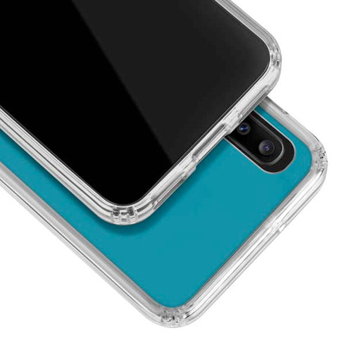 NFL Jacksonville Jaguars Teal Performance Series Galaxy A30 Clear Case