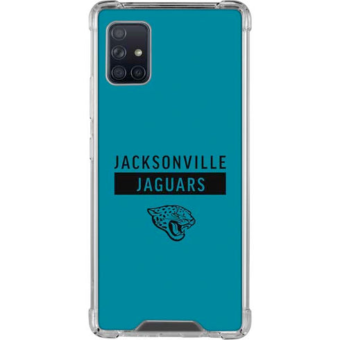 NFL Jacksonville Jaguars Teal Performance Series Galaxy A51 5G Clear Case