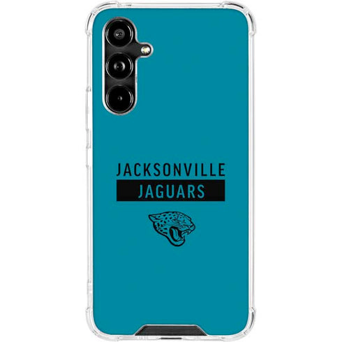 NFL Jacksonville Jaguars Teal Performance Series Galaxy A54 5G Clear Case
