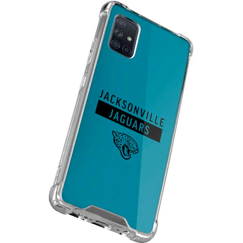 NFL Jacksonville Jaguars Teal Performance Series Galaxy A71 5G Clear Case