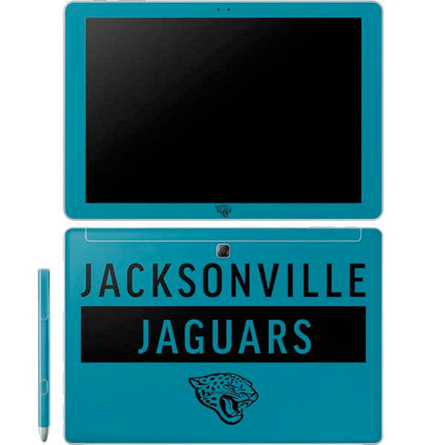NFL Jacksonville Jaguars Teal Performance Series Galaxy Book 12in Skin