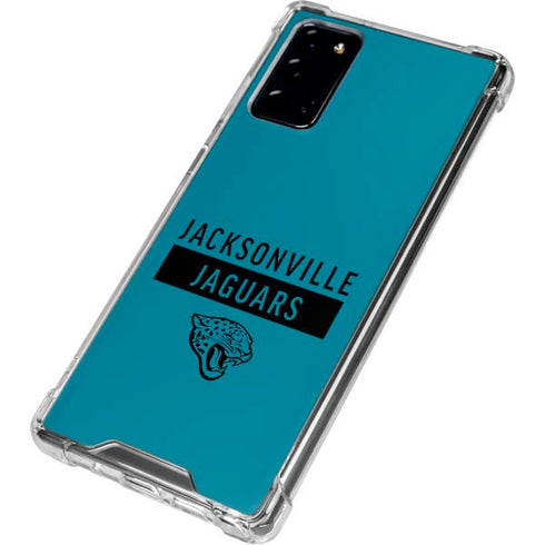 NFL Jacksonville Jaguars Teal Performance Series Galaxy Note20 5G Clear Case