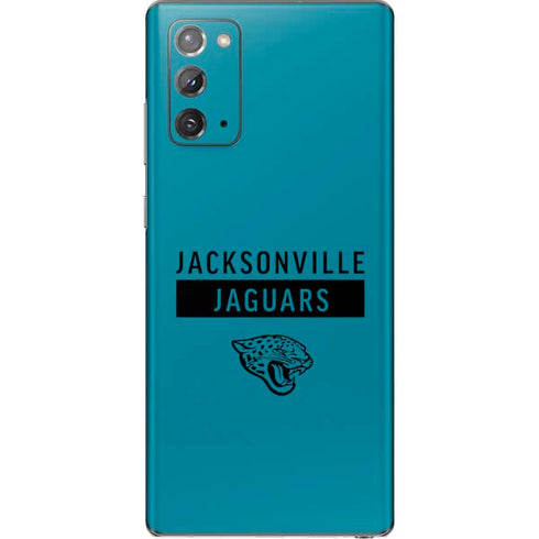 NFL Jacksonville Jaguars Teal Performance Series Galaxy Note20 5G Skin