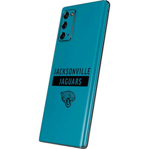 NFL Jacksonville Jaguars Teal Performance Series Galaxy Note20 5G Skin