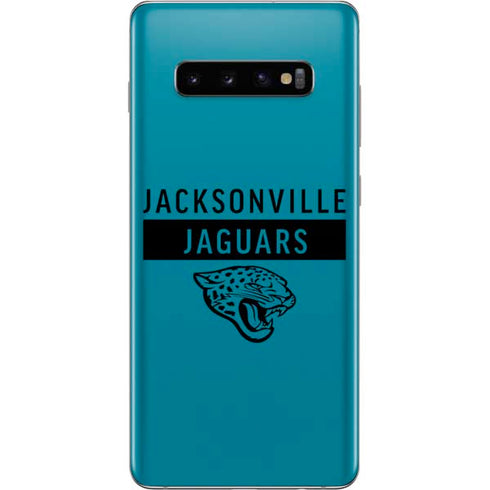 NFL Jacksonville Jaguars Teal Performance Series Galaxy S10 Plus Skin