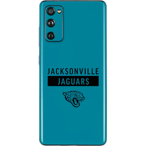NFL Jacksonville Jaguars Teal Performance Series Galaxy S20 Fan Edition Skin