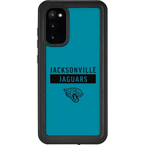 NFL Jacksonville Jaguars Teal Performance Series Galaxy S20 Waterproof Case