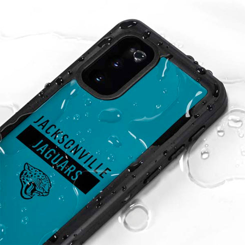 NFL Jacksonville Jaguars Teal Performance Series Galaxy S20 Waterproof Case