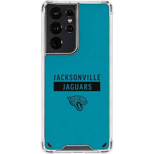 NFL Jacksonville Jaguars Teal Performance Series Galaxy S21 Ultra 5G Clear Case