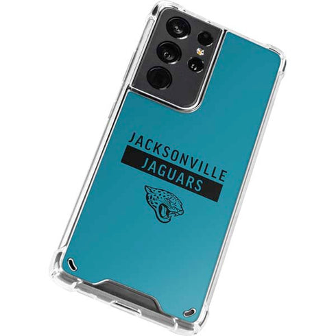 NFL Jacksonville Jaguars Teal Performance Series Galaxy S21 Ultra 5G Clear Case
