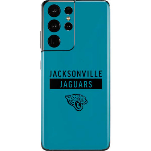 NFL Jacksonville Jaguars Teal Performance Series Galaxy S21 Ultra 5G Skin