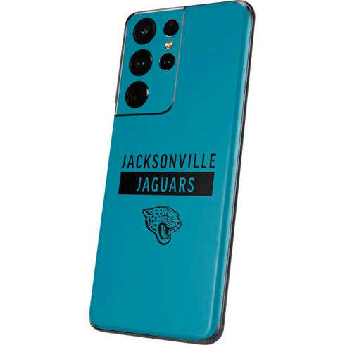 NFL Jacksonville Jaguars Teal Performance Series Galaxy S21 Ultra 5G Skin