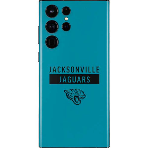 NFL Jacksonville Jaguars Teal Performance Series Galaxy S22 Ultra Skin