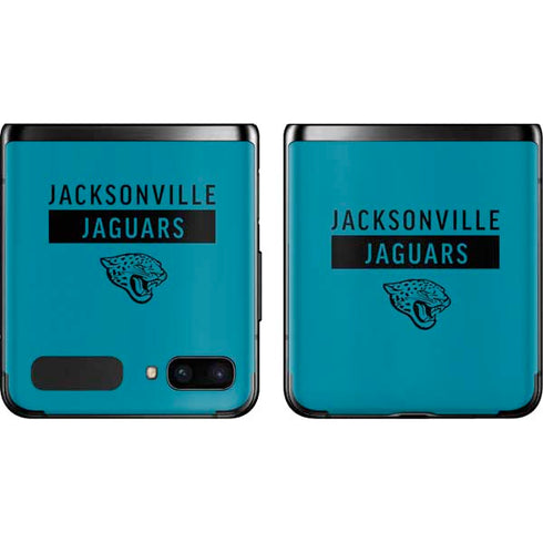 NFL Jacksonville Jaguars Teal Performance Series Galaxy Z Flip Skin