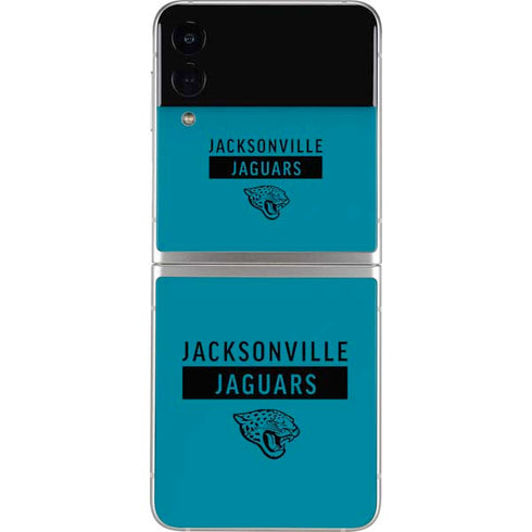 NFL Jacksonville Jaguars Teal Performance Series Galaxy Z Flip3 5G Skin