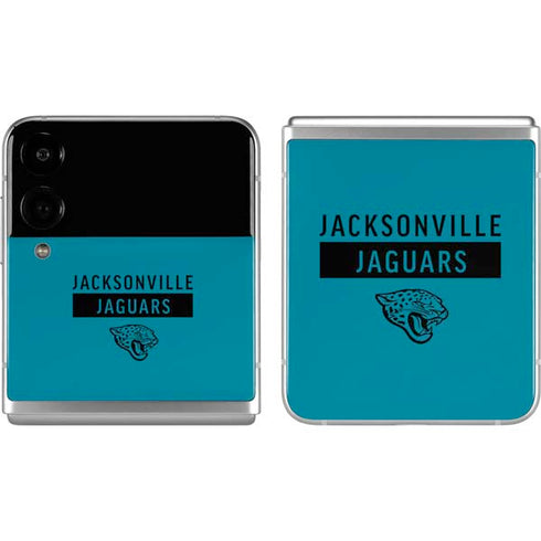 NFL Jacksonville Jaguars Teal Performance Series Galaxy Z Flip4 5G Skin