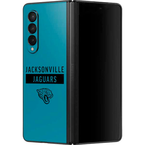 NFL Jacksonville Jaguars Teal Performance Series Galaxy Z Fold3 5G Skin
