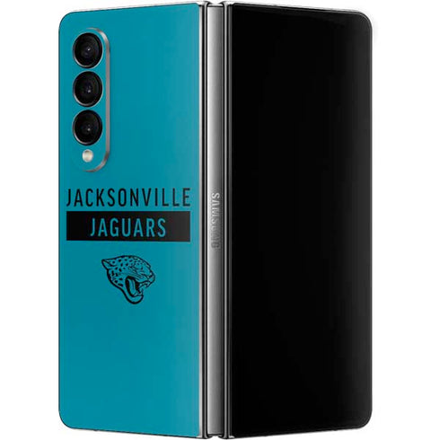 NFL Jacksonville Jaguars Teal Performance Series Galaxy Z Fold4 5G Skin