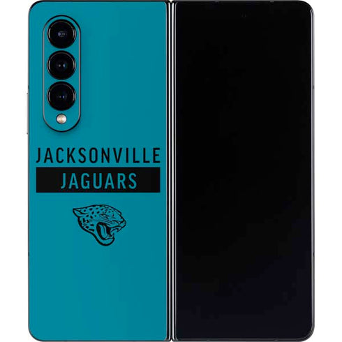 NFL Jacksonville Jaguars Teal Performance Series Galaxy Z Fold4 5G Skin