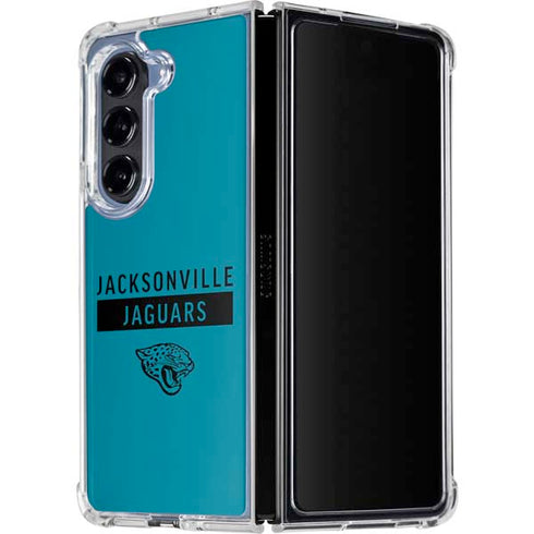 NFL Jacksonville Jaguars Teal Performance Series Galaxy Z Fold5 5G Clear Case