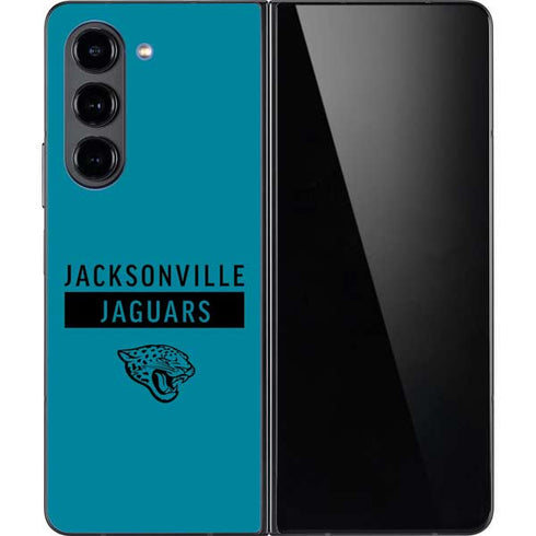 NFL Jacksonville Jaguars Teal Performance Series Galaxy Z Fold5 5G Skin