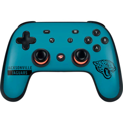 NFL Jacksonville Jaguars Teal Performance Series Google Stadia Controller Skin