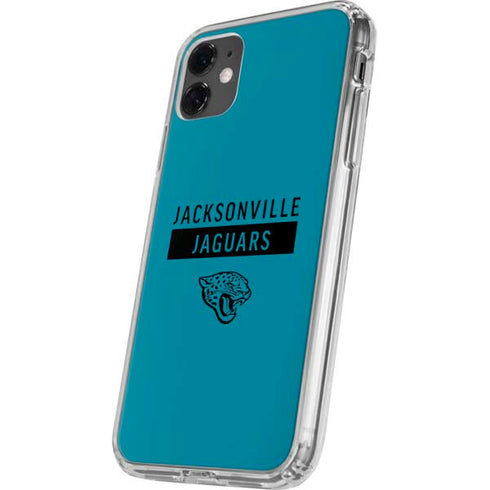 NFL Jacksonville Jaguars Teal Performance Series iPhone 11 Clear Case