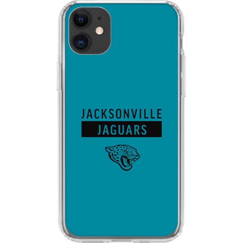 NFL Jacksonville Jaguars Teal Performance Series iPhone 11 Clear Case